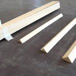 Smussi in legno per edilizia, carpenteria edile, profili triangolari